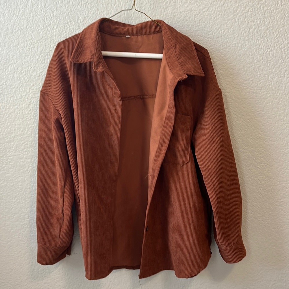 Brown flannel.